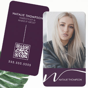 Cartão De Visita Makeup Artist Hairstylist Nail Tech Beauty Salon