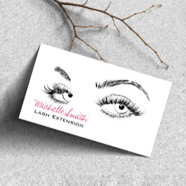 Cartão De Visita Makeup Artist Lashes Brota White Preto Código Qr