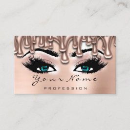 Cartão De Visita Makeup Unhas Lash Makeup Drives Rosa Blush Blue