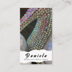 Cartão De Visita Malhação Crystal Bikini Competição Calçados Mulher