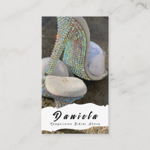 Cartão De Visita Malhação Crystal Bikini Competição Calçados Mulher