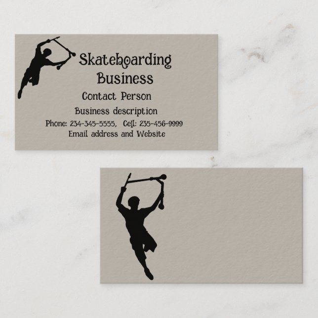 Cartão De Visita Malhação de captura de patinete (Frente/Verso)