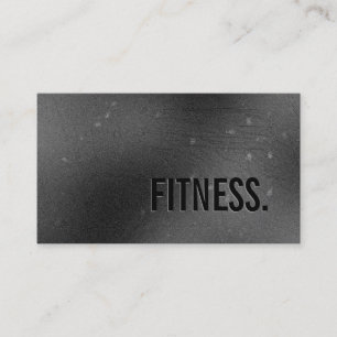 Cartão de visita Malhação preto de Cinza simples