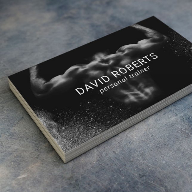 Cartão De Visita Malhação Profissional do Treinador Pessoal (Criador carregado)