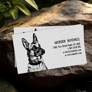 Cartão De Visita Malinois - pastor belga - Mechelaar