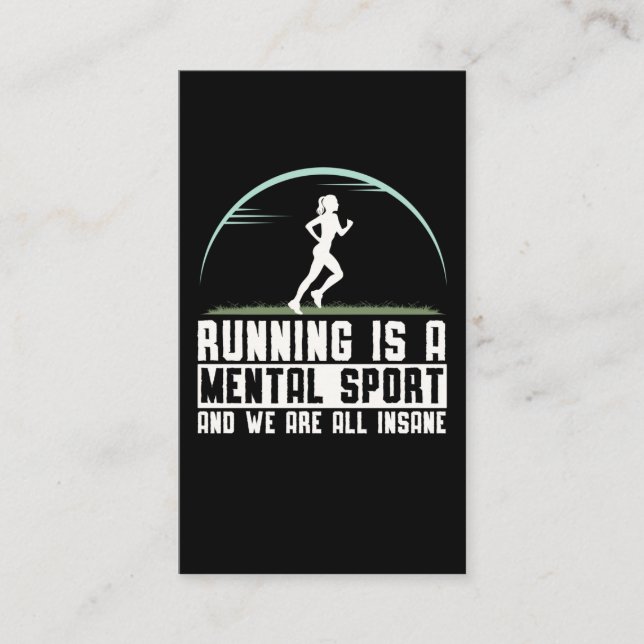 Cartão De Visita Maluco e furiosa, Triathlon Girl Humor (Frente)