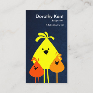 Cartão De Visita Mama engraçado bonito Pássaro Babysitting Pintin