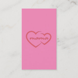 Cartão De Visita Mamãe ama presente de Dia de as mães para o melhor