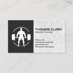 Cartão De Visita Man Deadelevando Pesos Pesados