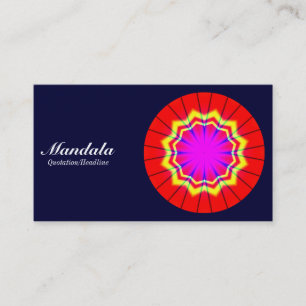 Cartão De Visita Mandala 02 - Marinho escuro 000033