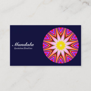 Cartão De Visita Mandala 03 - Marinho escuro 000033