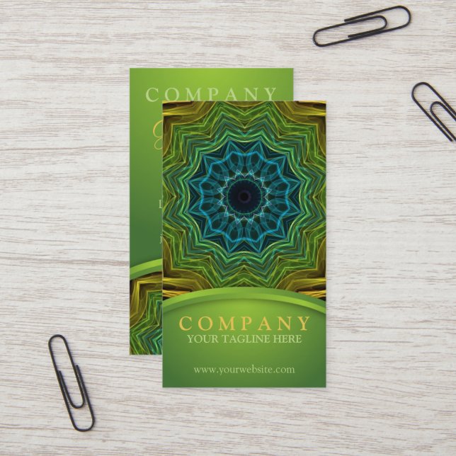 Cartão De Visita Mandala boa colorida (Frente/Verso In Situ)