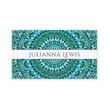 Mandala da flor de turquesa