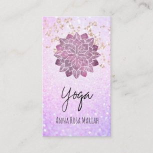 Cartão De Visita *~* Mandala Dourada Ioga Espiritual