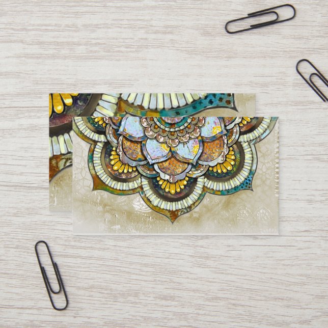 Cartão De Visita Mandala Happiness (Frente/Verso In Situ)