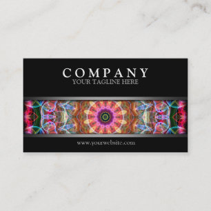 Cartão De Visita Mandala moderna do amor da natureza