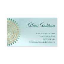 Mandala verde e Dourado da hortelã versátil