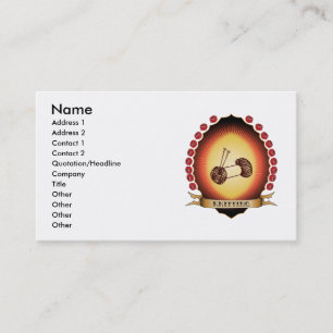 Cartão De Visita Mandorla de confecção de malhas