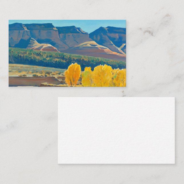 Cartão De Visita Manhã pacífica por Maynard Dixon (Frente/Verso)