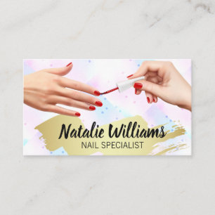 Cartão De Visita Manicure - unhas - mãos de polonês