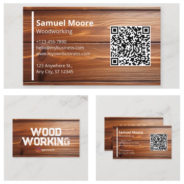 Cartão De Visita Manipuladores de serração profissionais de madeira (Woodworking Professional Sawmill Handymen Business Card
)