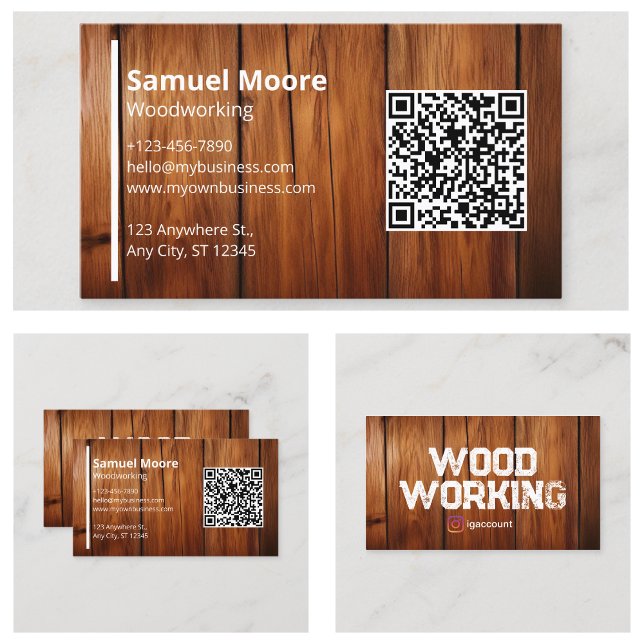 Cartão De Visita Manipuladores de serraria profissionais simples pa (Simple Woodworking Professional Sawmill Handymen Business Card
)