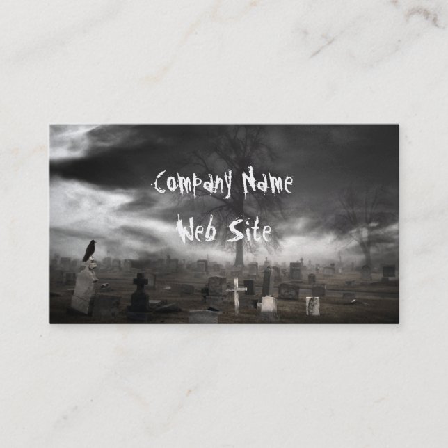 Cartão De Visita Mantendo tudo Gótico (Frente)