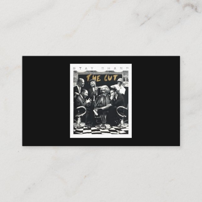 Cartão De Visita Mantenha-Se Afiado No Orgulho Africano Cortado (Frente)