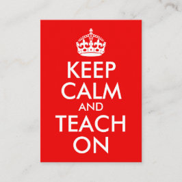 Cartão De Visita Mantenha-se calmo e mantenha-se informado