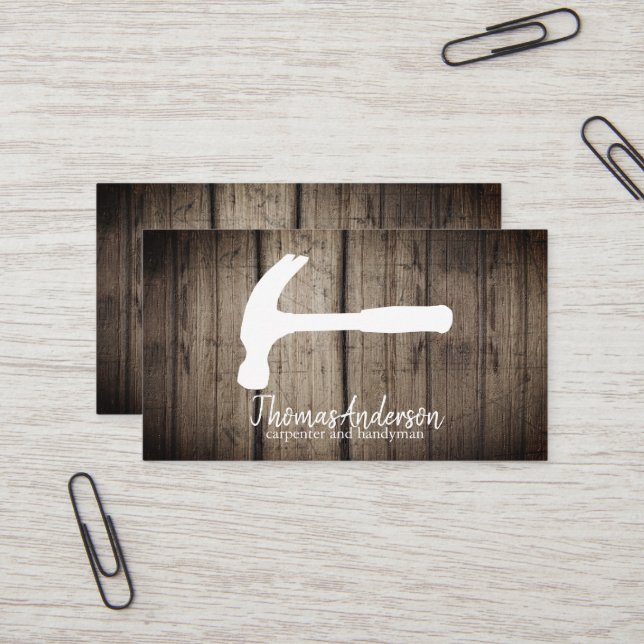 Cartão De Visita Manual de Reparo Doméstico Moderno Profissional (Frente/Verso In Situ)