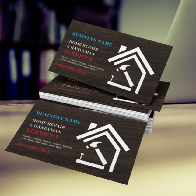 Cartão De Visita Manual de Reparo Russo Moderno (Criador carregado)