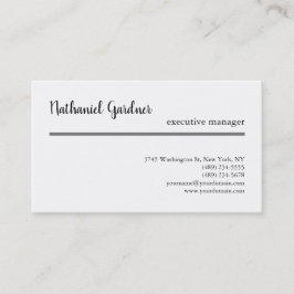 Cartão De Visita Manuscrito De Tendência Simples Criativo Moderno M