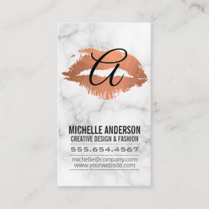 Cartão De Visita Manuscrito Manchas Manchas do Beijo