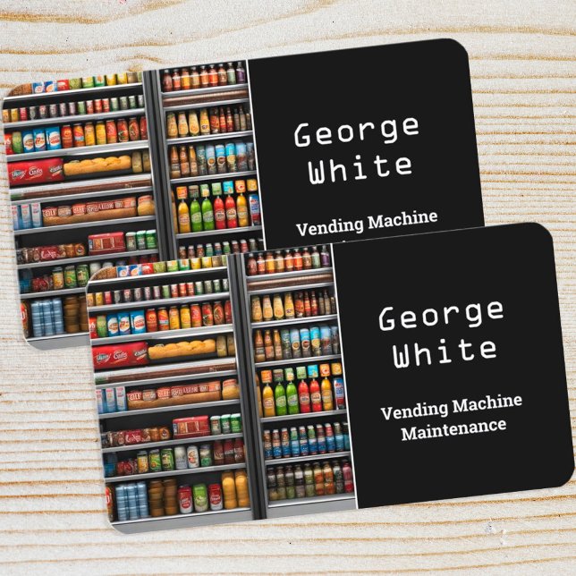 Cartão De Visita Manutenção de Vantagens (Vending Services Visiting Cards)