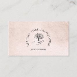 Cartão De Visita Mão com árvore