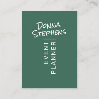 Cartão De Visita Mão Simples Verde Moderna - Mão Simples Mínima