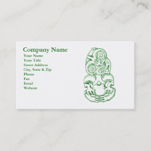 Cartão de visita maori do esboço de Hei-Tiki