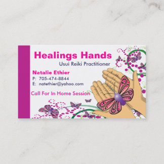 Cartão De Visita Mãos curas - negócio Card2