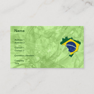 Cartão De Visita Mapa de Brasil