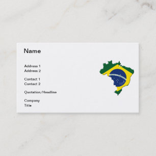 Cartão De Visita Mapa de Brasil