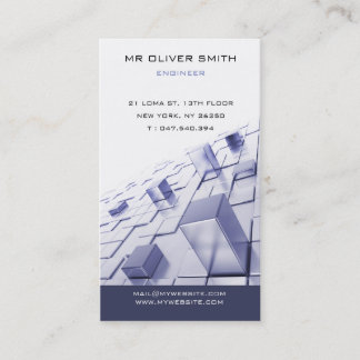 Cartão De Visita Mapa de visita engenheiro construção BTP