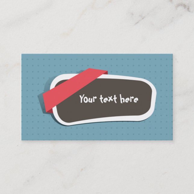 Cartão De Visita Mapa de visita gazouillis (Frente)