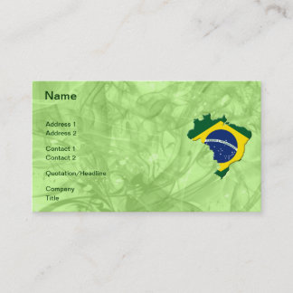 Cartão De Visita mapa do Brasil