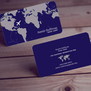 Cartão De Visita Mapa Mundial Viagens Internacionais Sobredimension