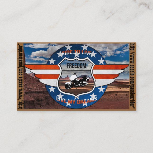 Cartão De Visita Mapas de visita PassionRider (Frente)