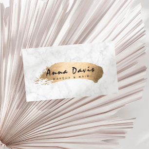 Cartão De Visita Maquete e cabelo modernos e elegantes