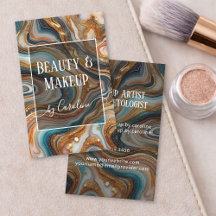 Maquiador Artístico e Cabelereiro Luxury Blue Marb