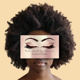 Cartão De Visita Maquiagem Artista Lashes Da Escorrega Lente Leve