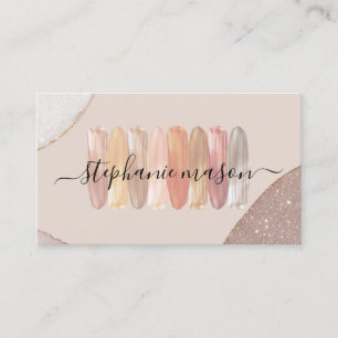 Cartão De Visita Maquiagem Artista Maquiagem Sombra Moderna Gliteri