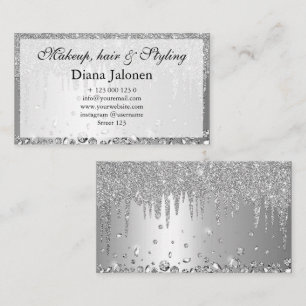 Cartão De Visita Maquiagem de logotipo de beleza de rosto minimalis